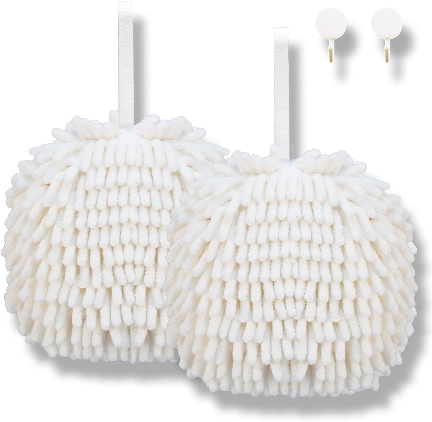 HR Huare Technology Fuzzy Ball Hand Towel 2Pack