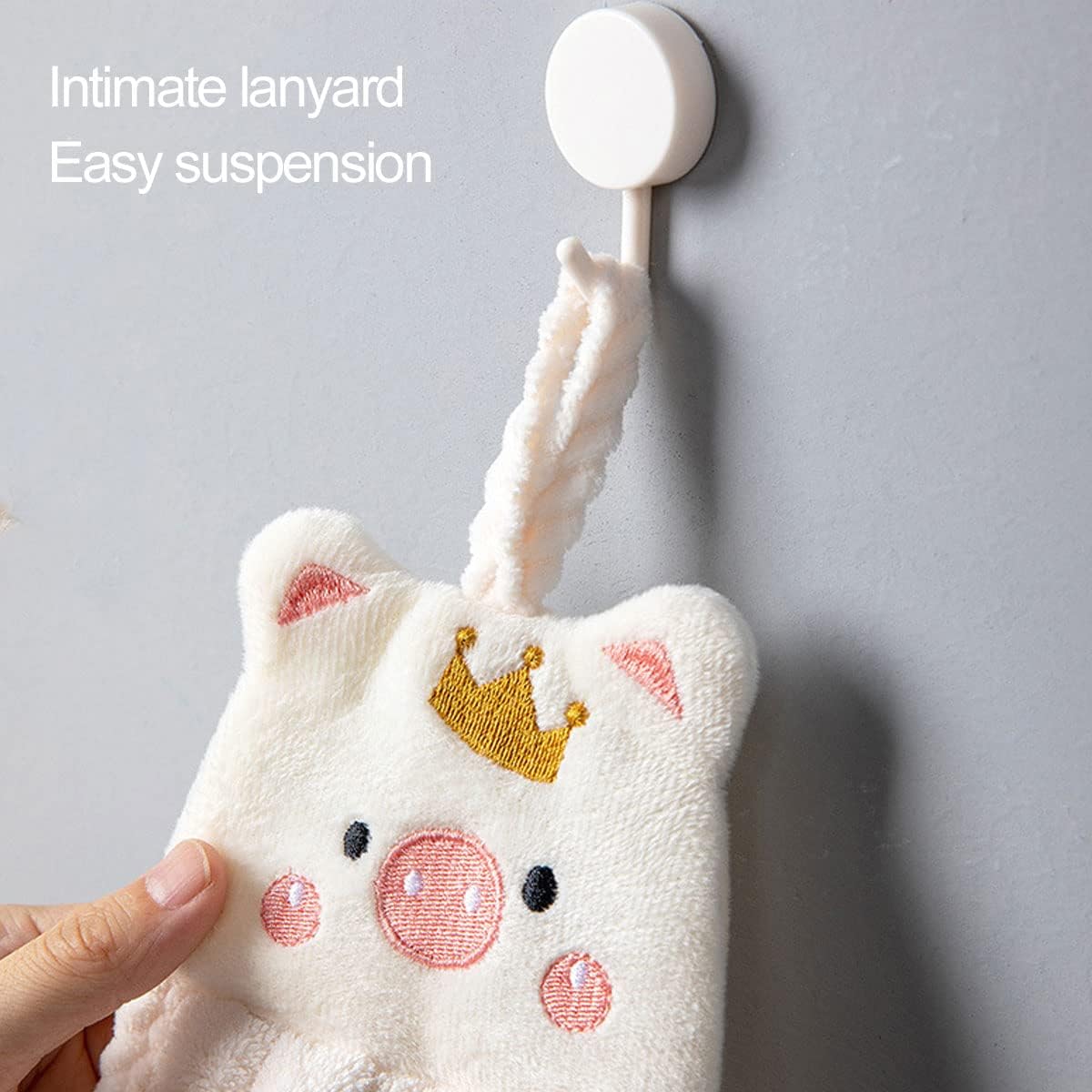 Ewanda Store 3-Pack Cartoon Hand Towels for Kids