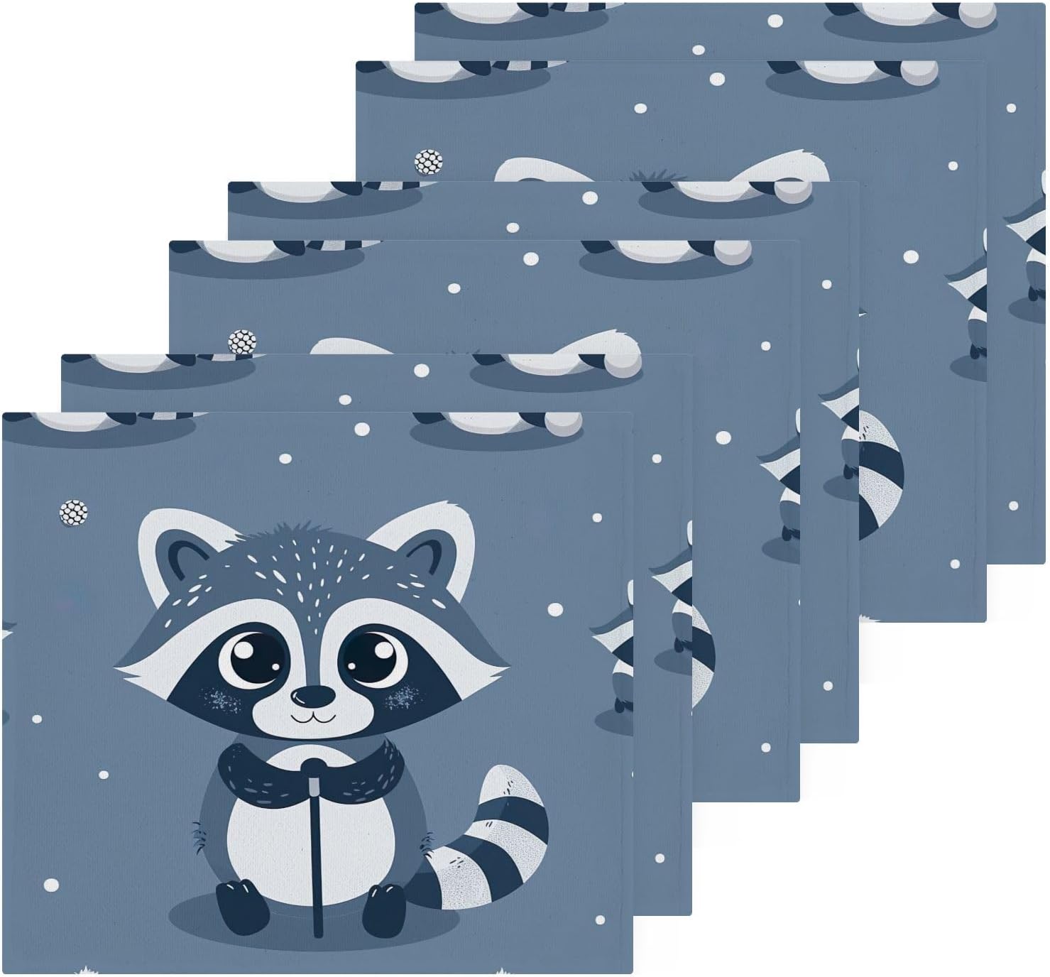Cozy Raccoon Face Reusable Washcloth