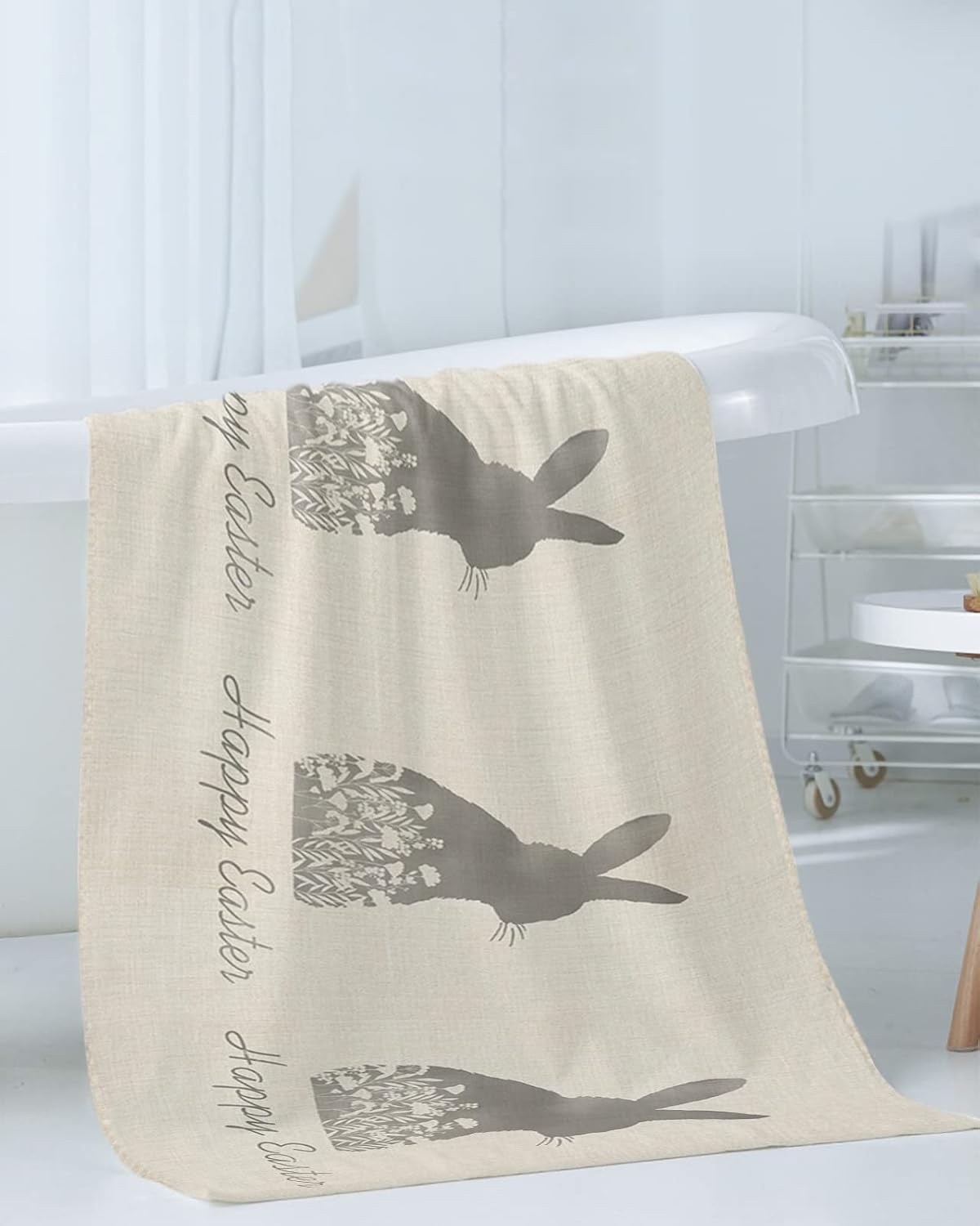 Delight your bathroom with our bunny towel set
