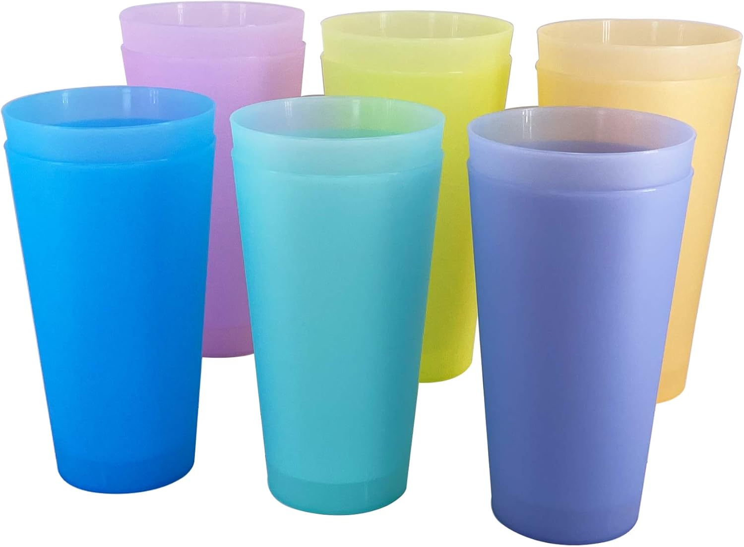 32 oz Large Plastic Cups for Kids Reusable Durable BPA-Free