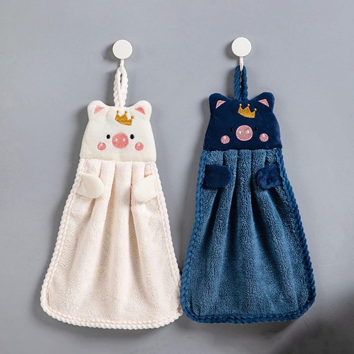 Ewanda Store 3-Pack Cartoon Hand Towels for Kids