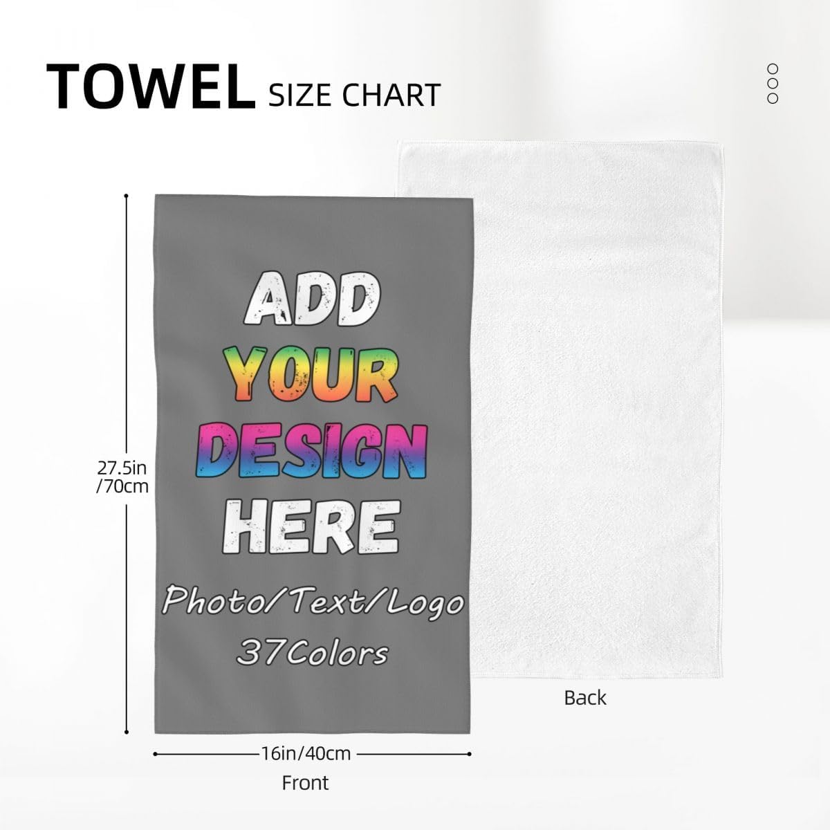 Personalized Travel Bathroom Washcloth
