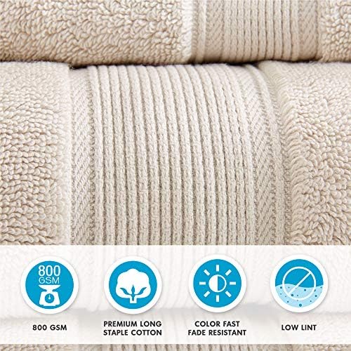 Luxury Plus Size Turkish Cotton Bath Towels Set