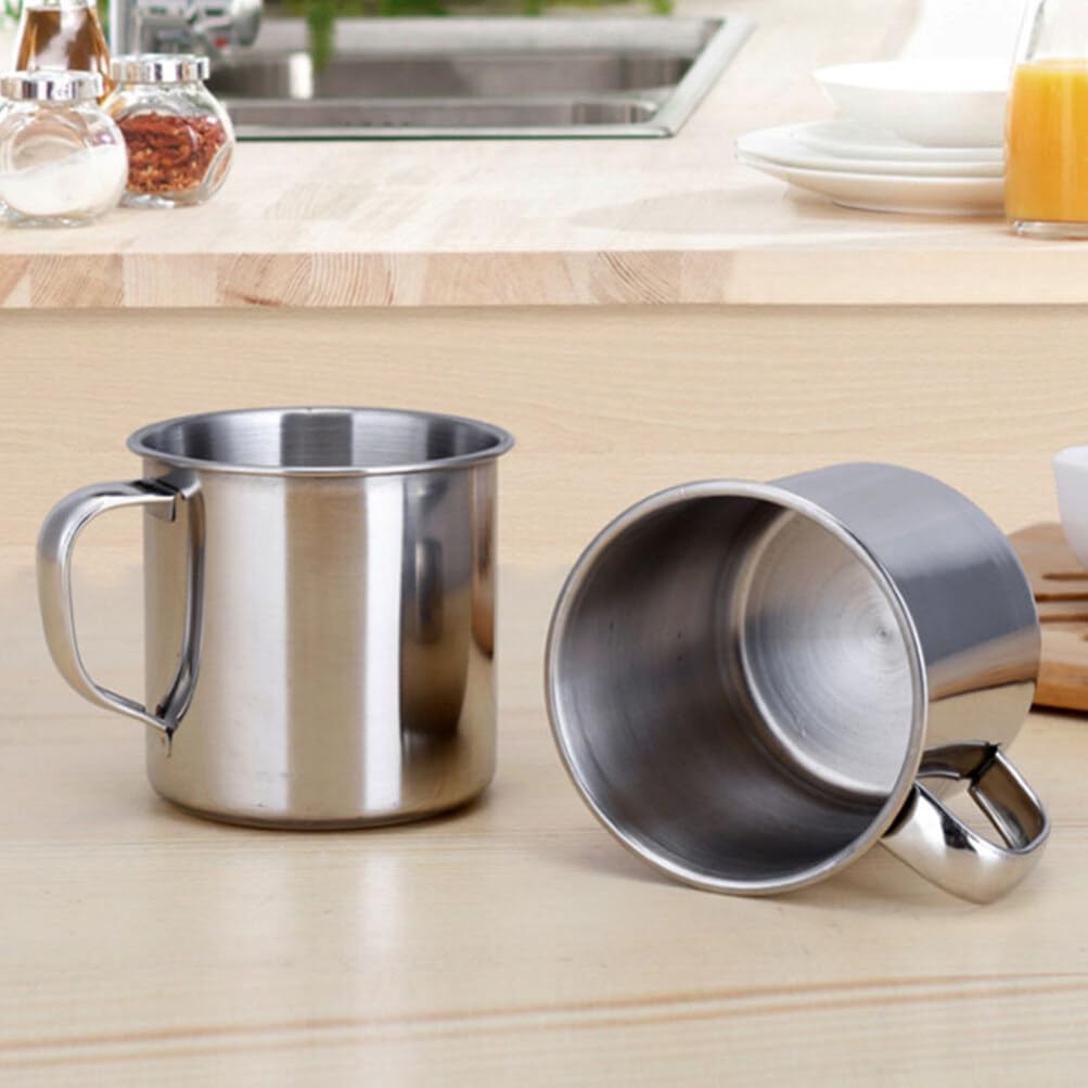 Kichvoe 2-Piece Stainless Steel Tumblers Lightweight Portable for Kids