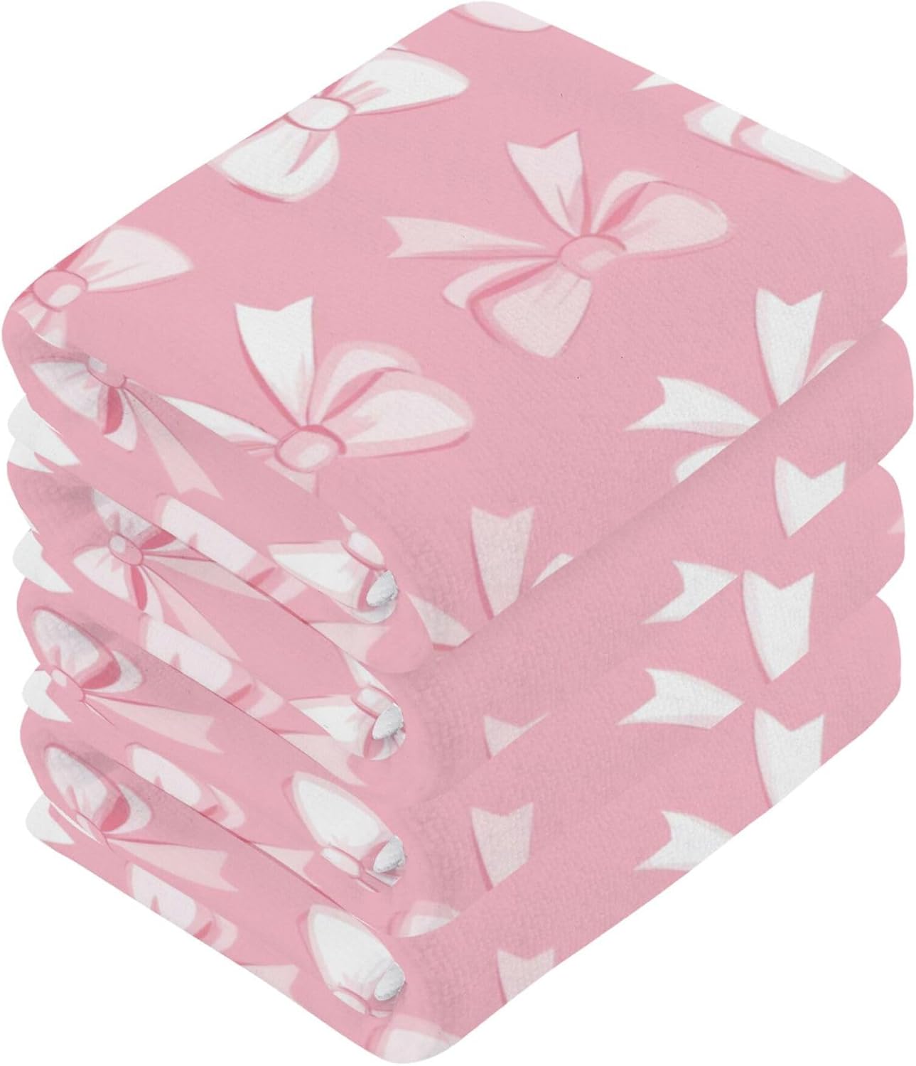 Xigua Bow Pattern Washcloth Set