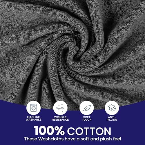 Luxurious Soft Zero Twist Wash Cloths