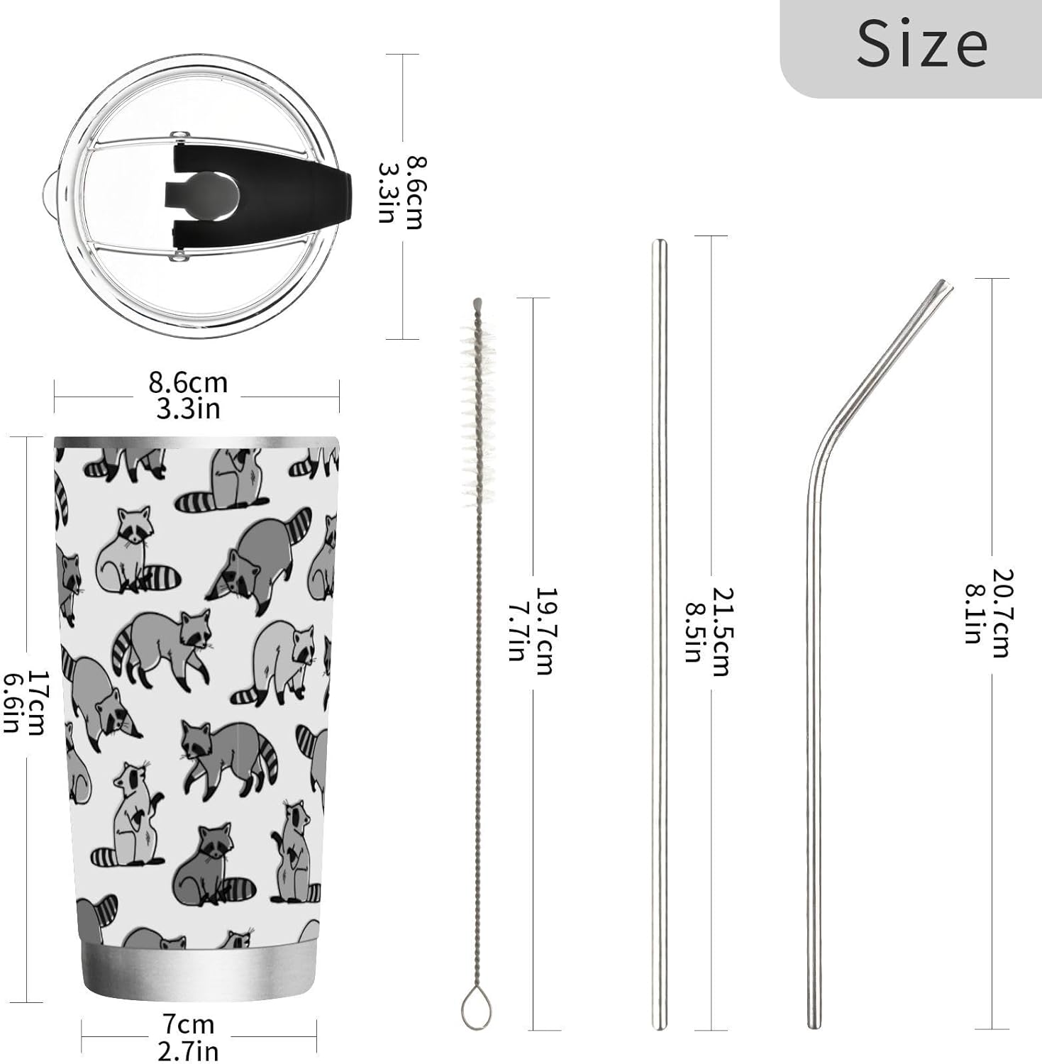 Pigsaly 20oz Stainless Steel Vacuum Insulated Tumbler