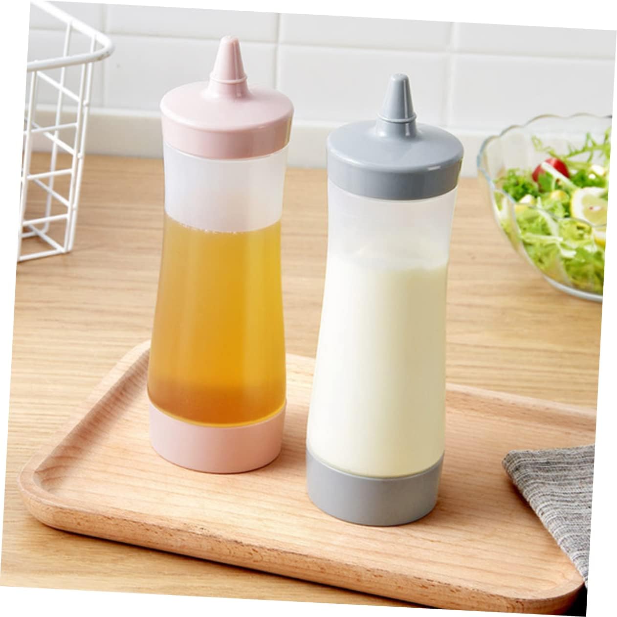 3-Piece Squeeze Condiment Bottles