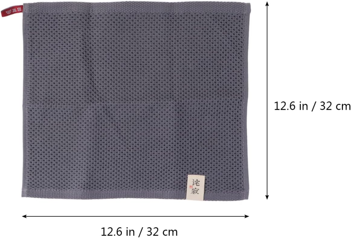 Alipis Waffle Weave Washcloth Set 32x32cm Cotton Face Towel Ultra Soft