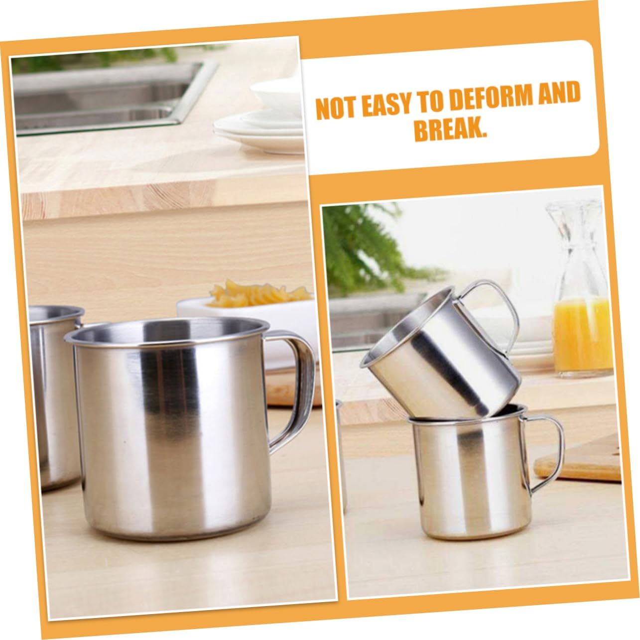 Perfect for Kids Durable Stainless Steel Mugs