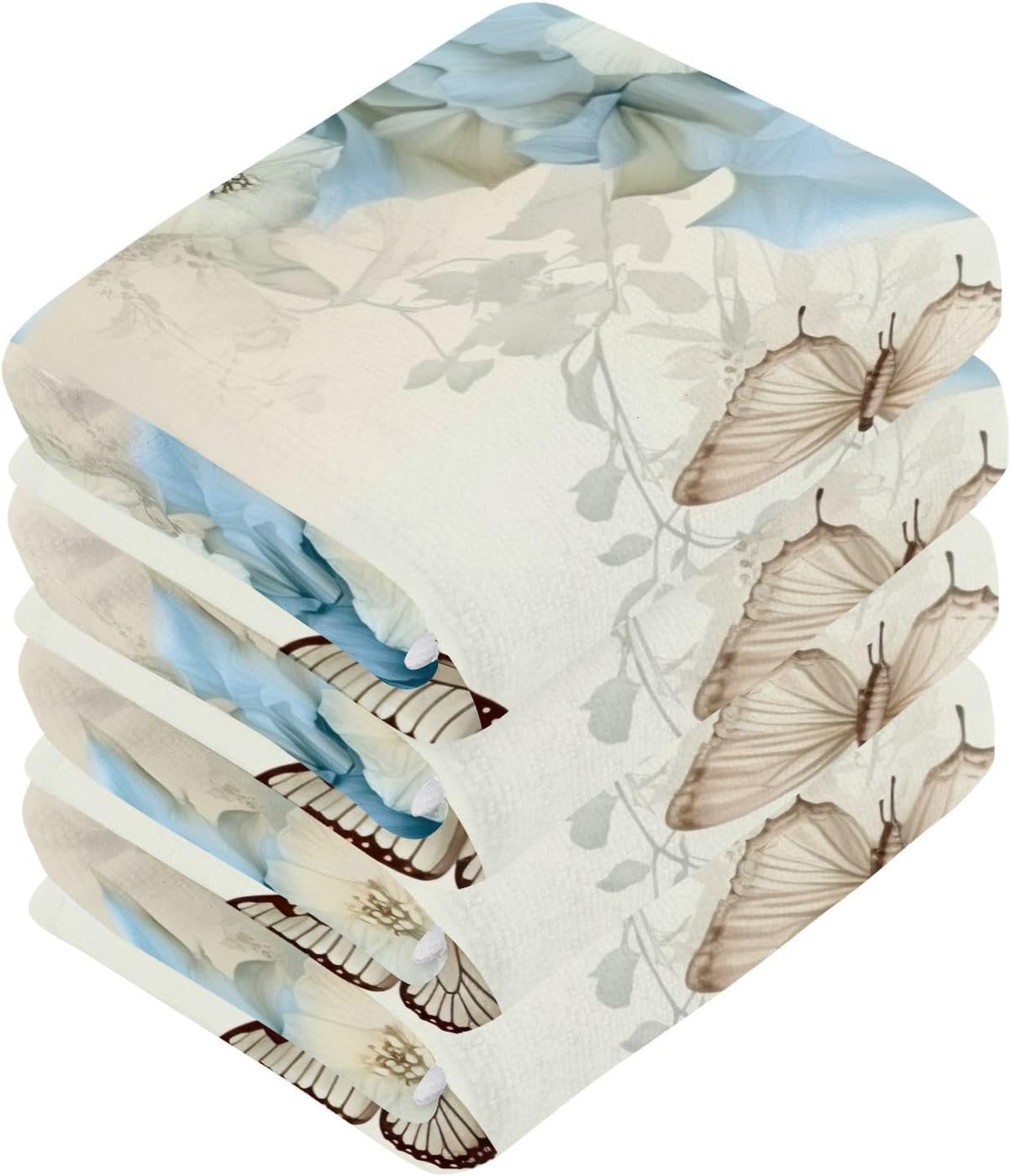 Sturdy Baby Washcloth Set 12x12 inch Soft Absorbent for Faces Hands