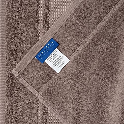 2-Piece Mocha Brown Bath Towel Set