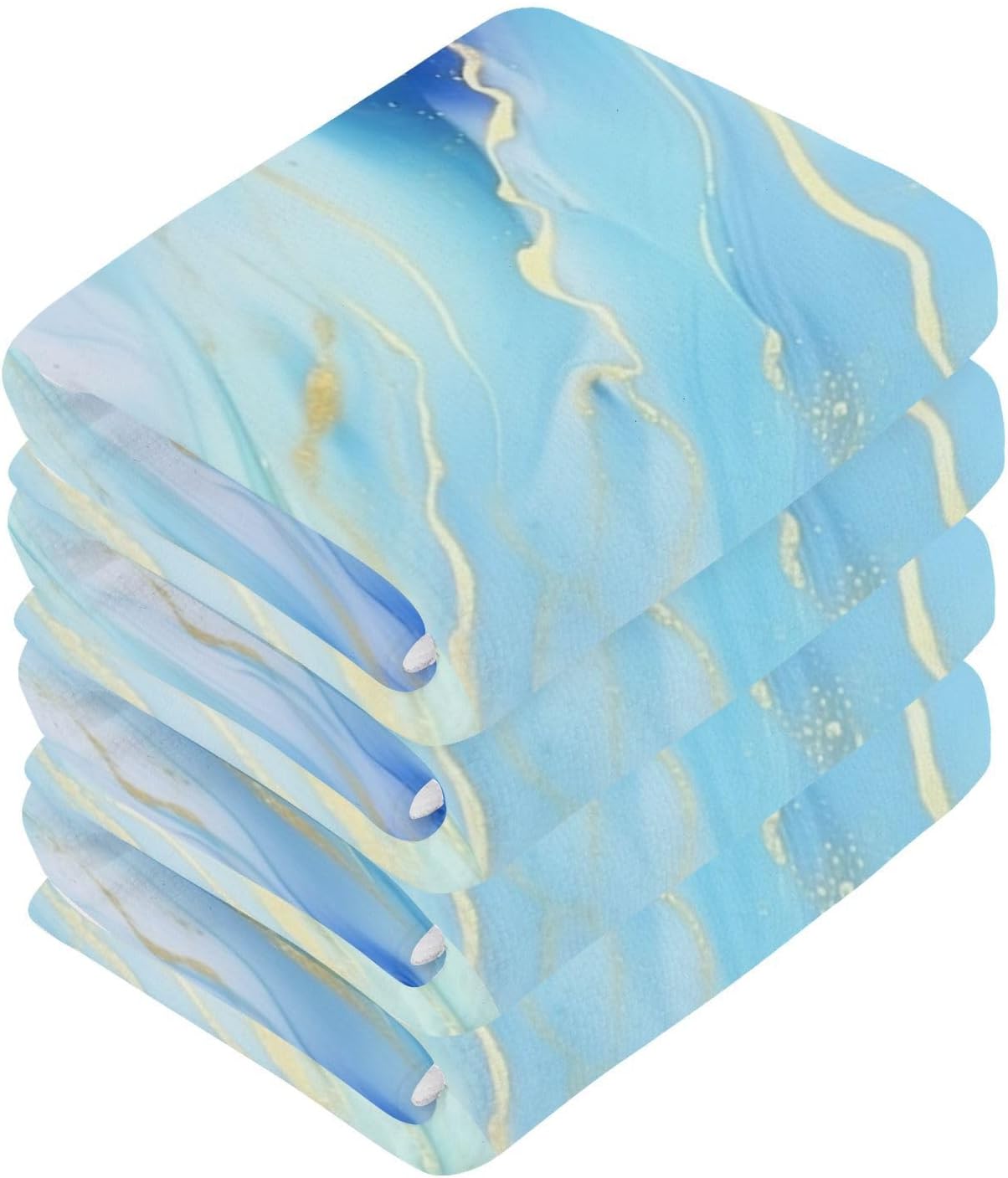 Yettasbin Marble Washcloth Set Soft Absorbent for Baby