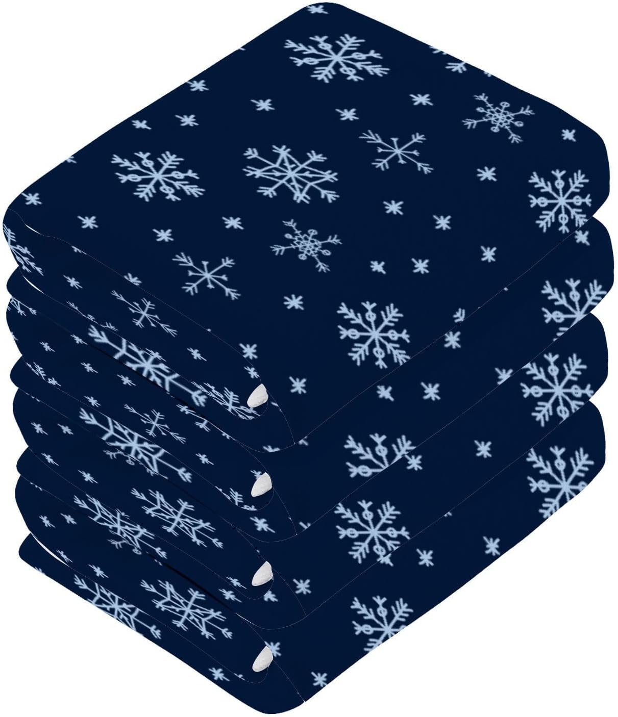 Blue Snowflake Washcloth 2 Pack