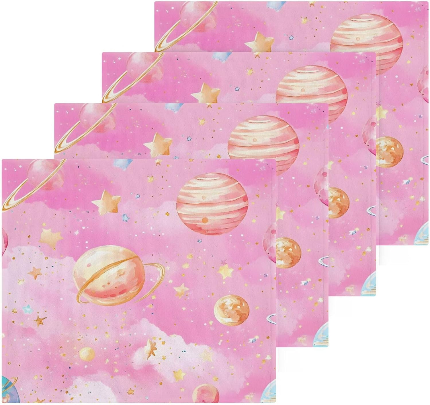 Xigua Glittery Bright Fingertip Washcloths Set