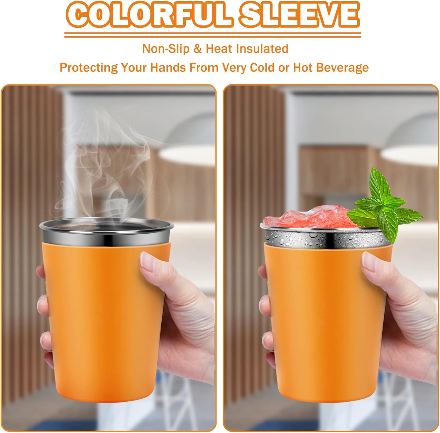 Sturdy 12oz Cup Set for Kids with Transferable Design