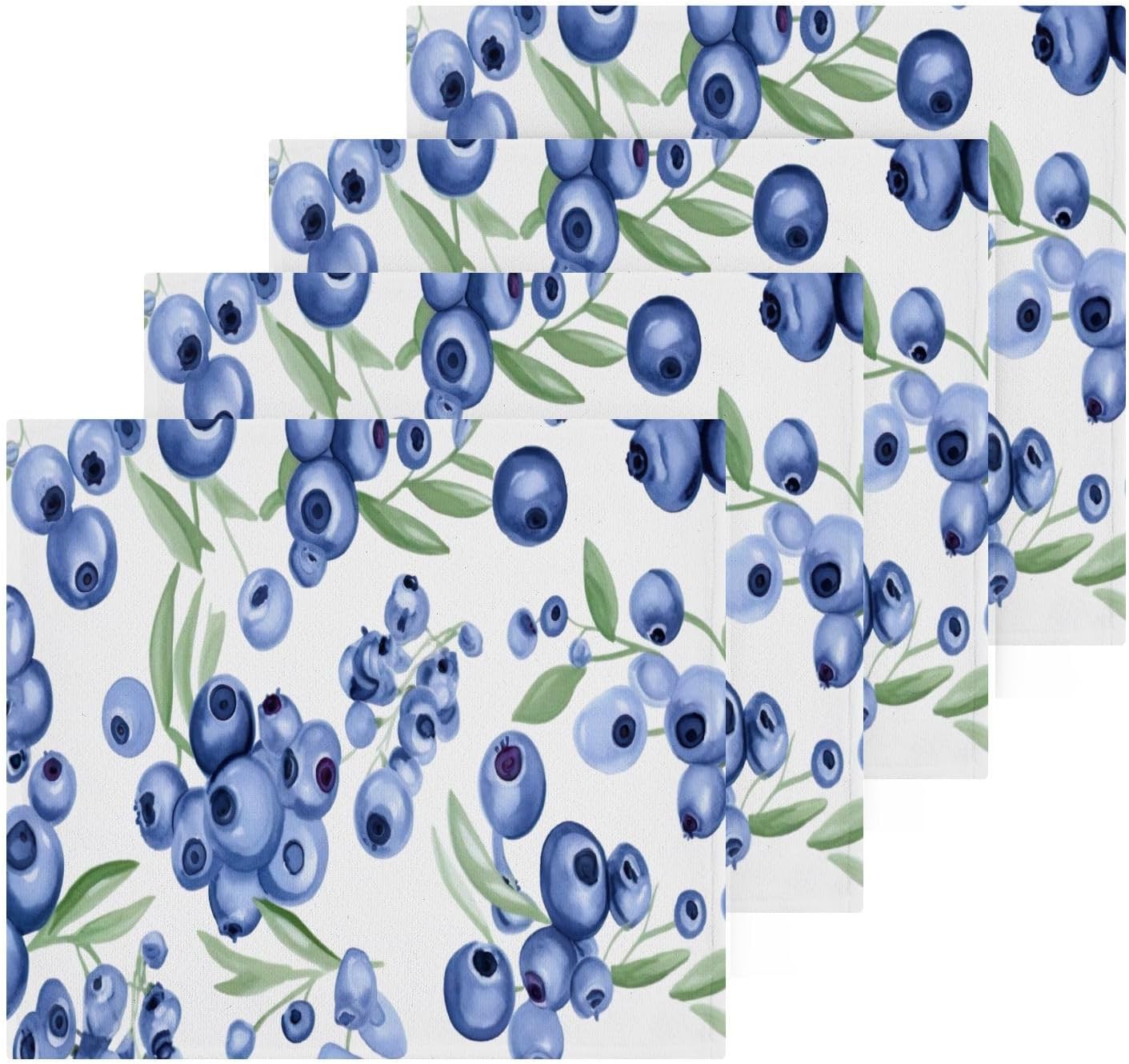 YETTASBIN Blueberry Washcloths 2 Pack