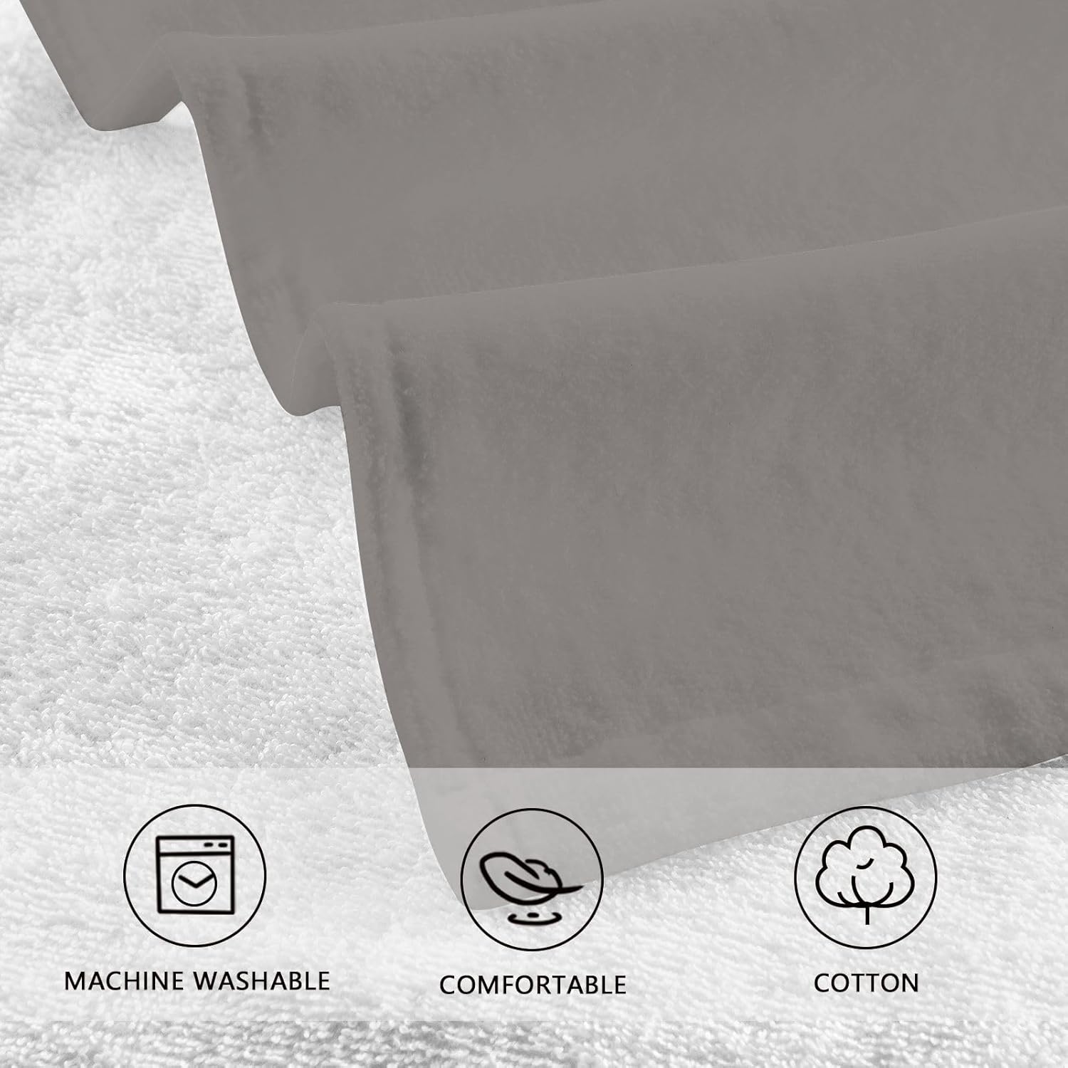 Experience Daily Comfort with GAIGEOs Iron Gray Facial Towels