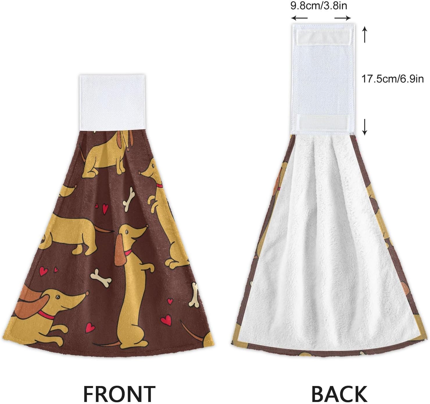Cute Absorbent Quick-Dry Kitchen Hanging Hand Towels