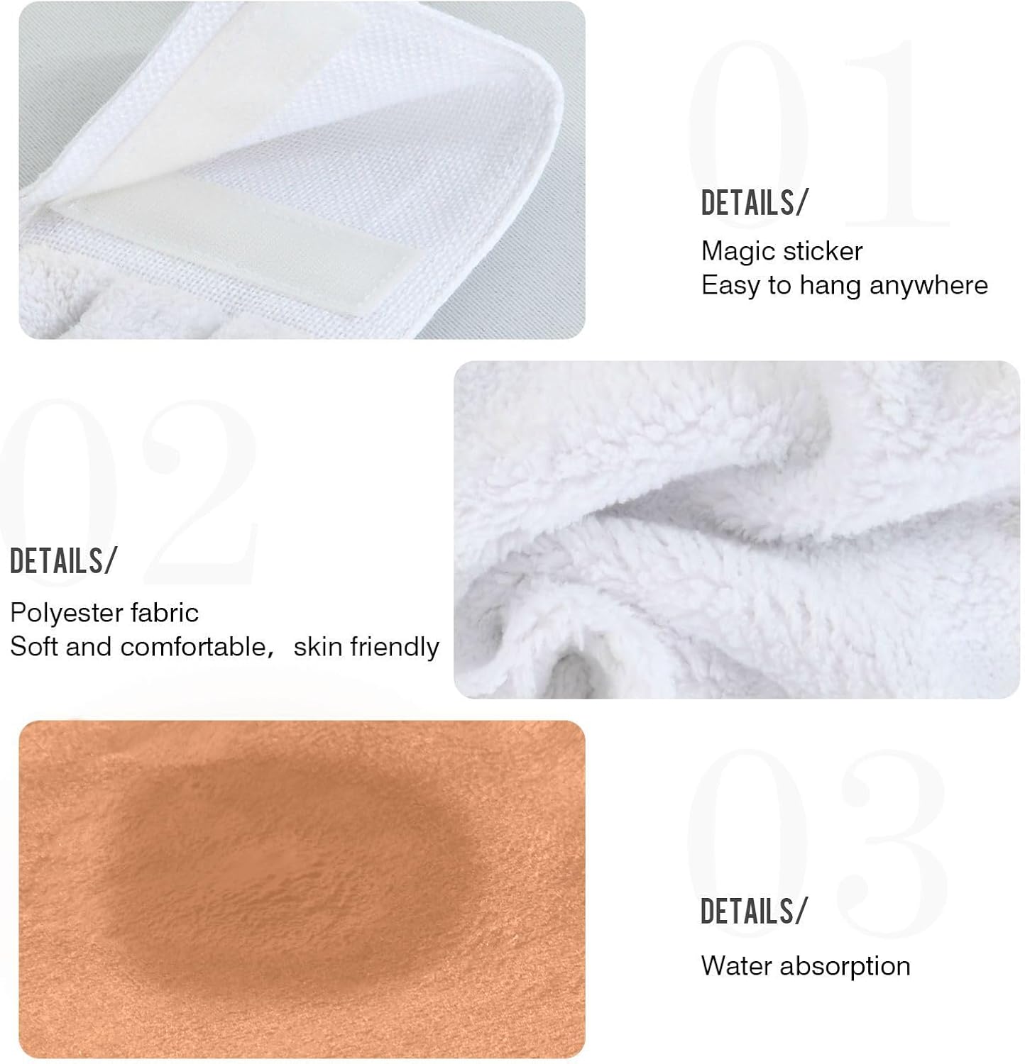 SyXIOP Child-Proof Decorative Towels Set of 2