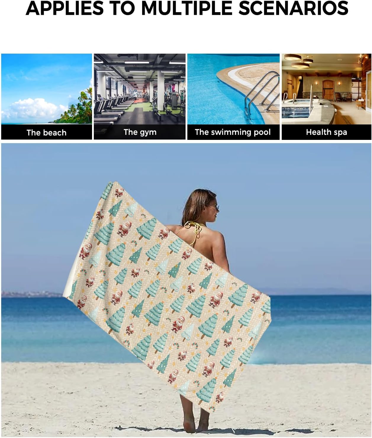 3-Piece Bath Towel Set for Home Kitchen