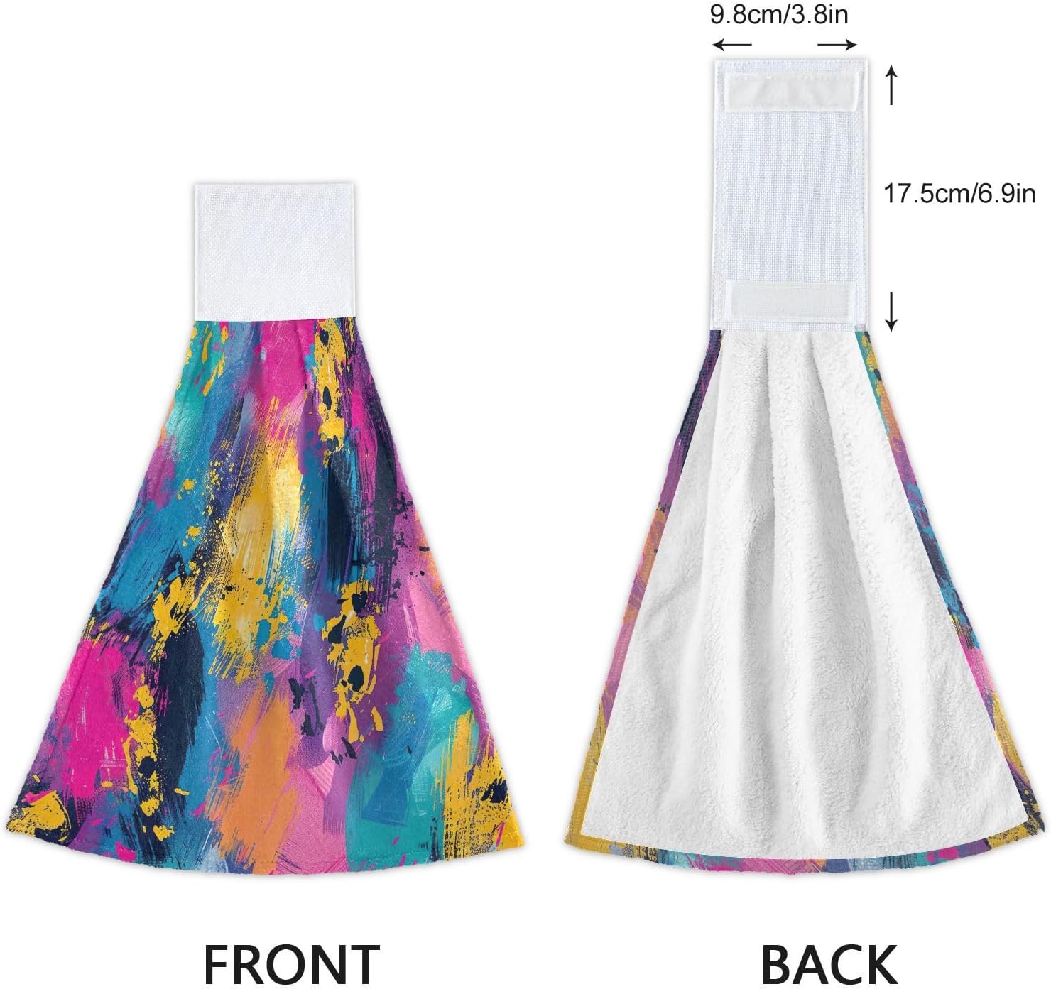 RPLife 2-Piece Graffiti Print Hand Towels