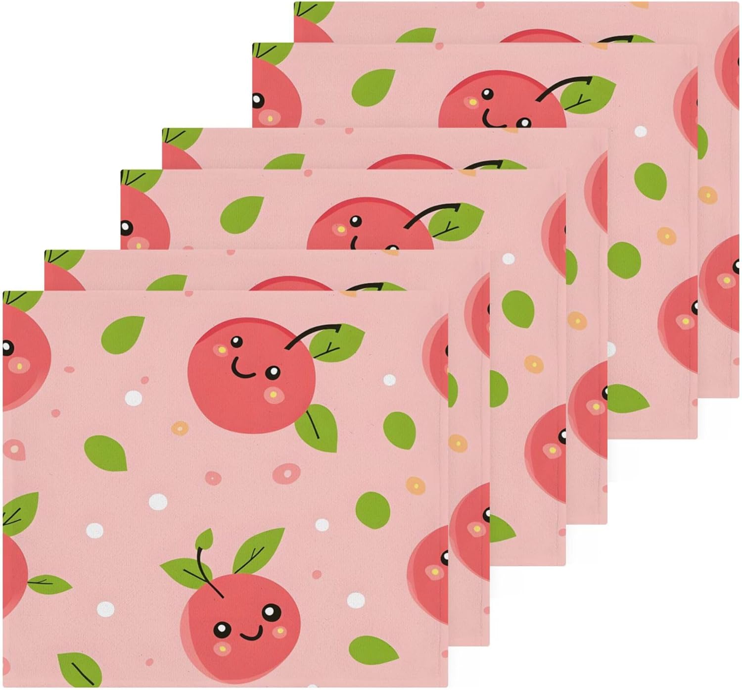 Cute Cherry Washcloth Set