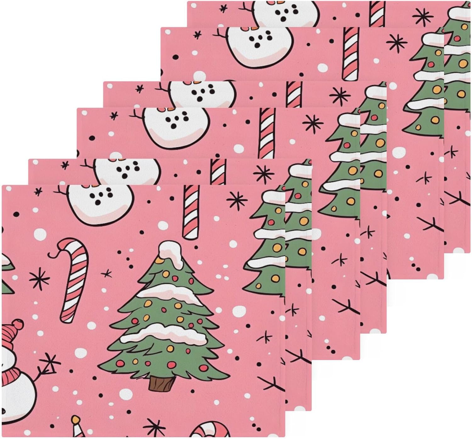 Xigua Christmas Candy Washcloth Set - 12x12
