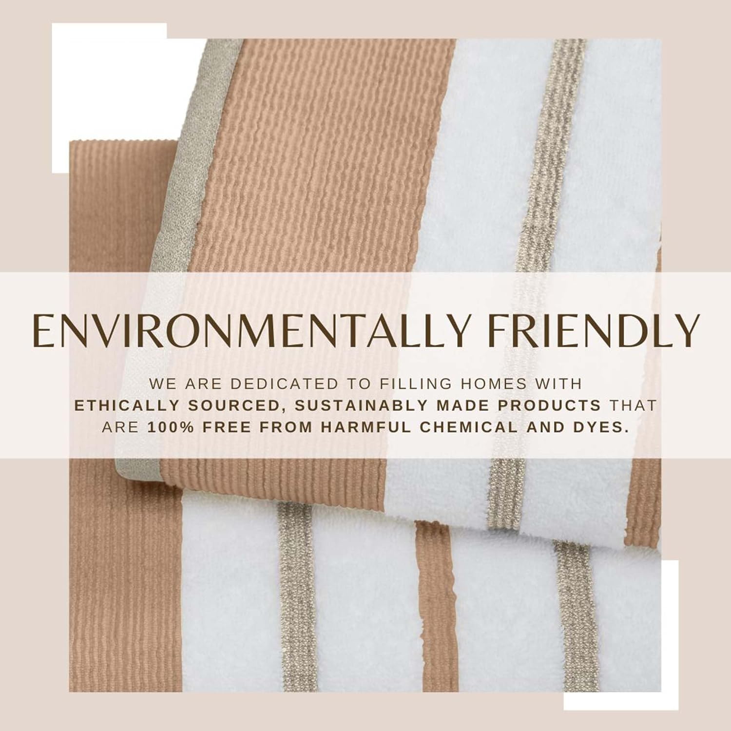 Great Bay Home Luxurious Bath Towel Set ClayTaupe