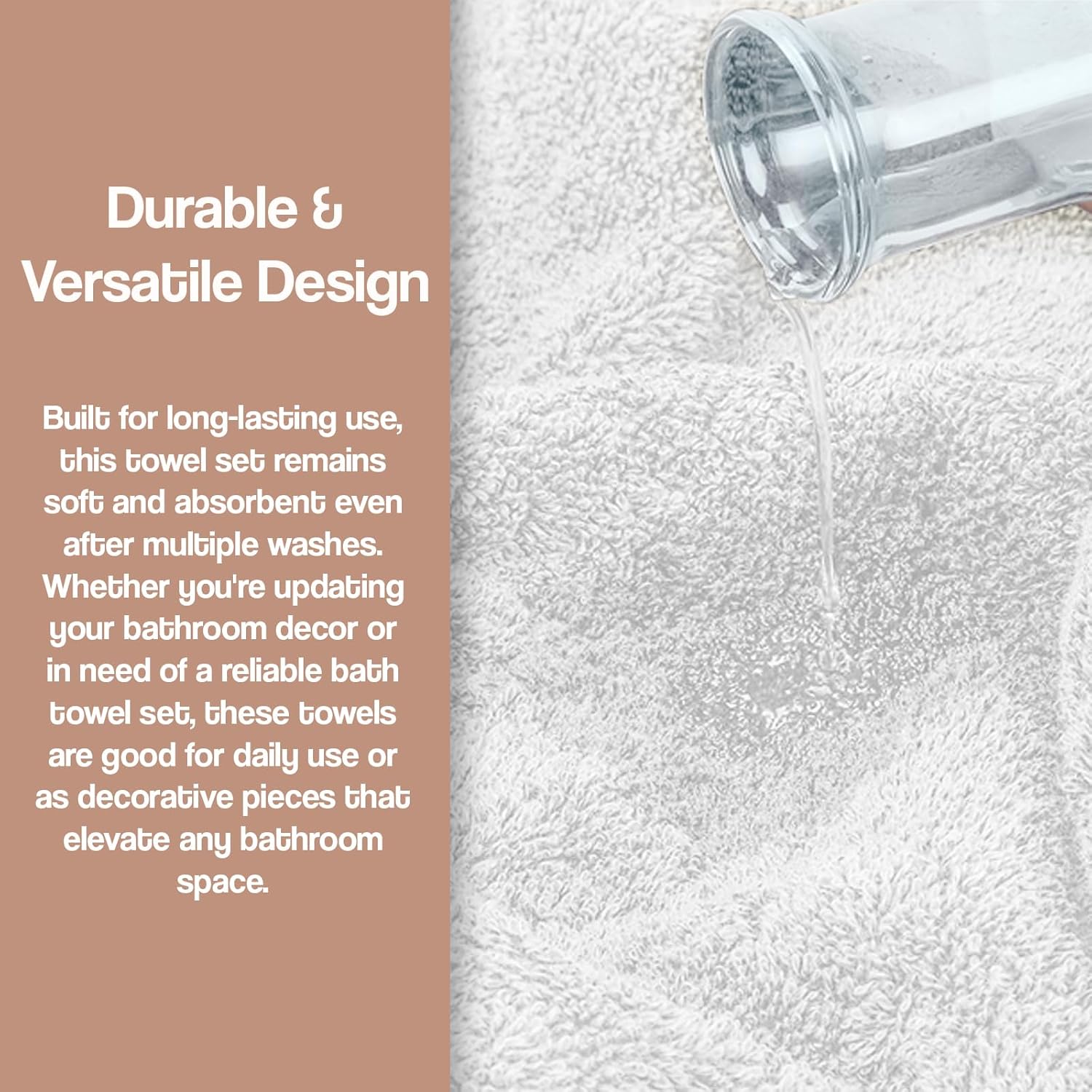 Stylish 3-Piece Bath Towel Set for Home Hotel Use
