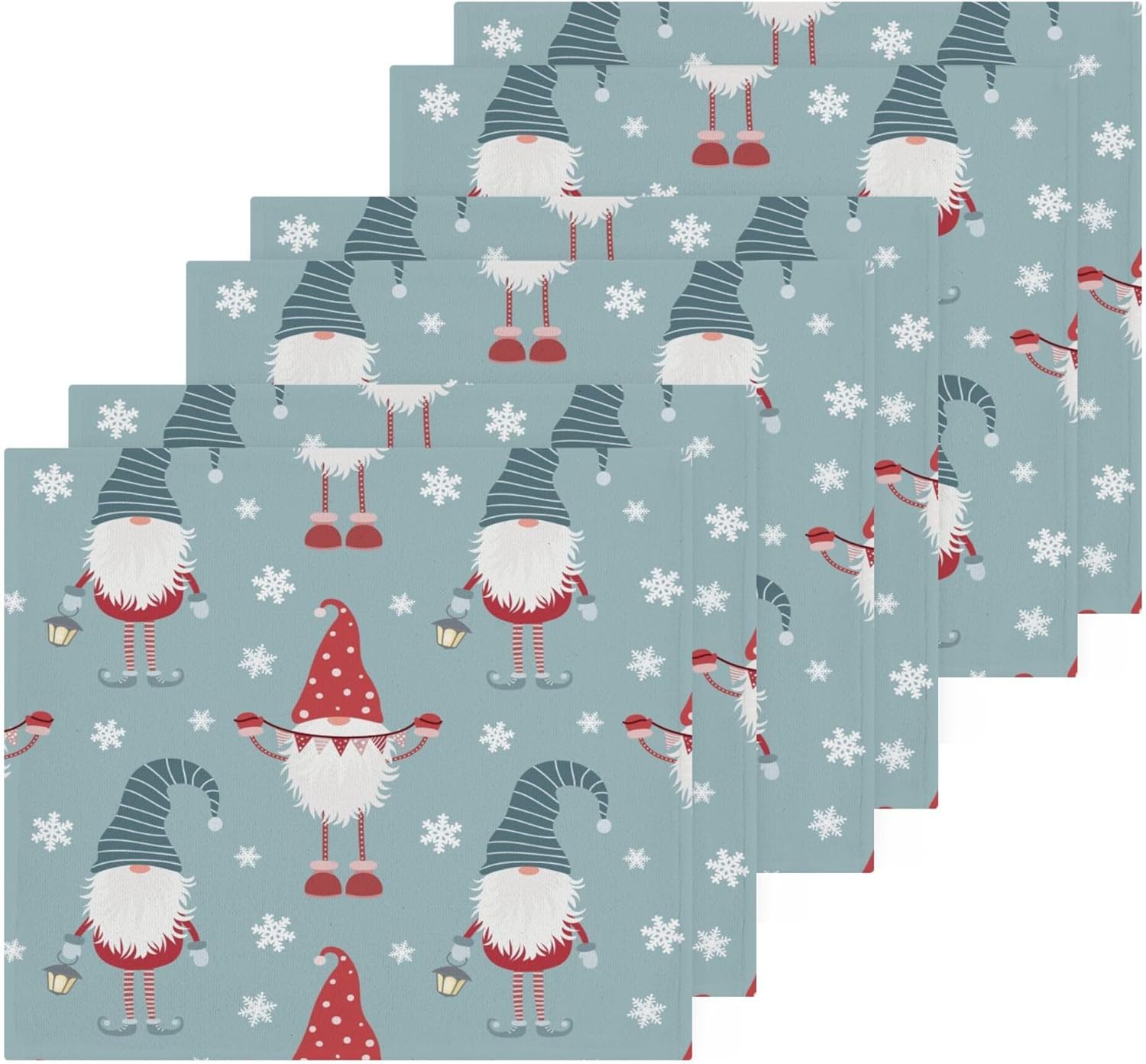 Xigua Christmas Gnome Washcloth Set
