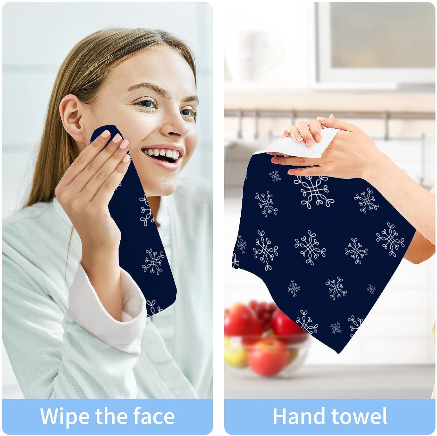 Perfect Blue Washcloth Set