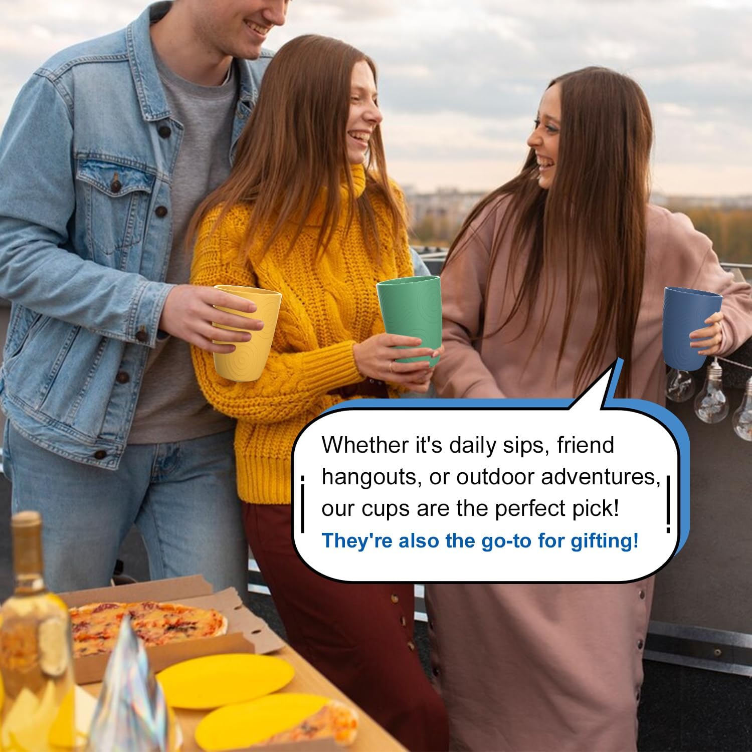 Sturdy Plastic Cups Reusable Dishwasher-Ready