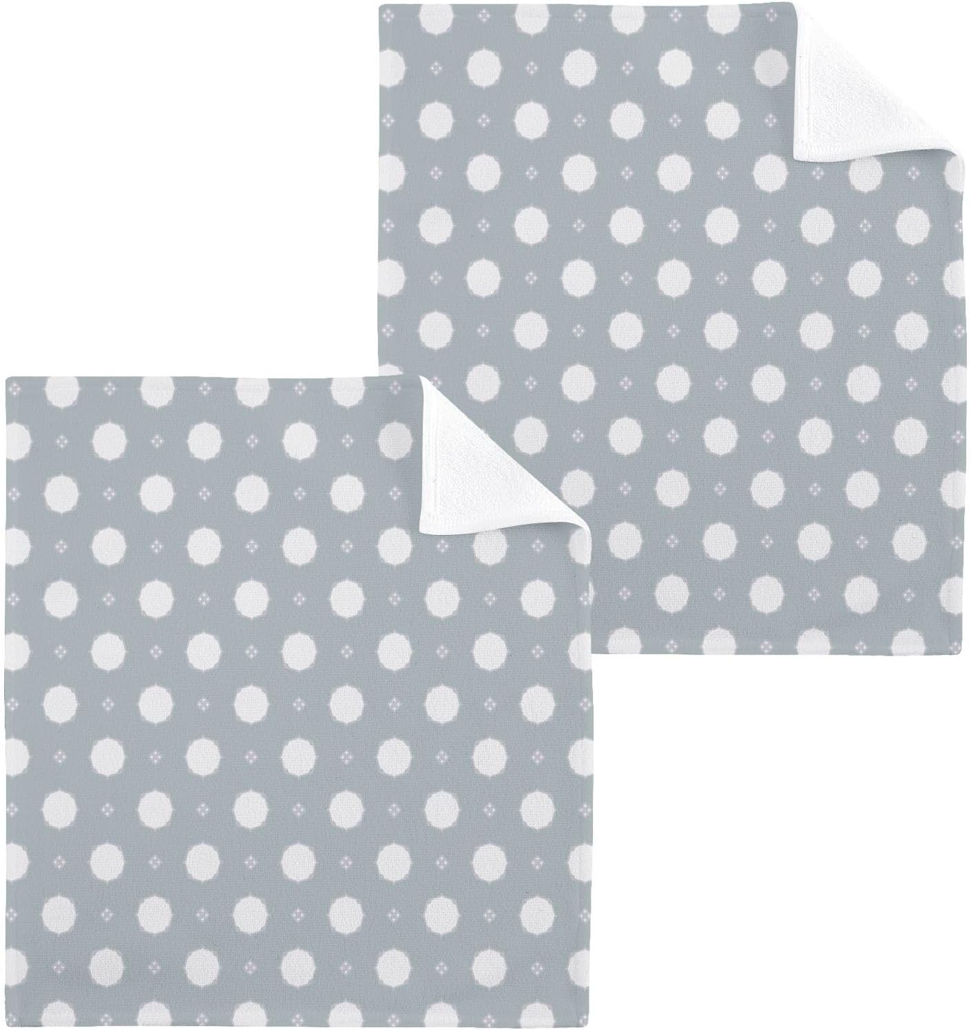 Luxury Polka Dot Washcloth Set