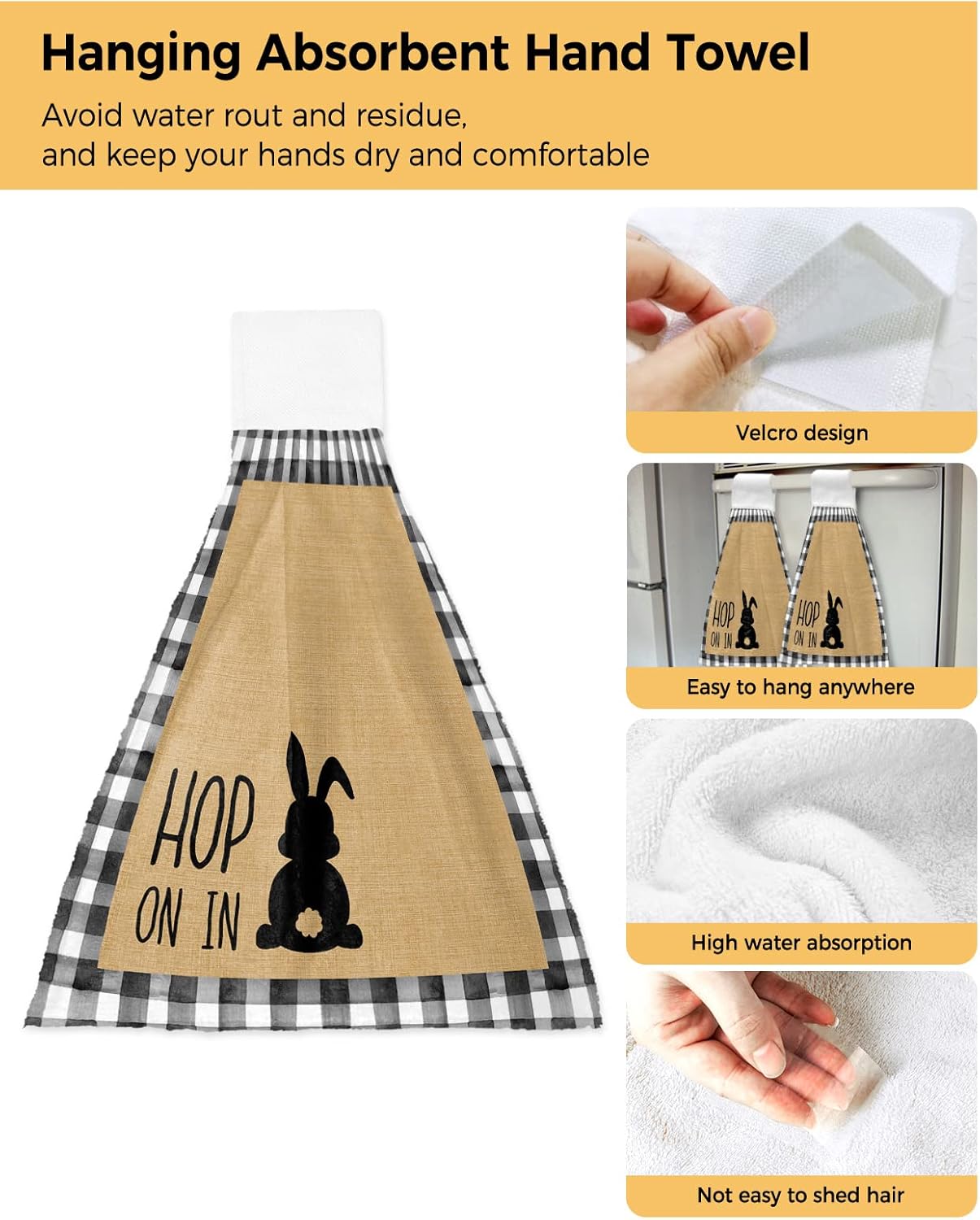 Soft Absorbent Hanging Kitchen Towels for Daily Use