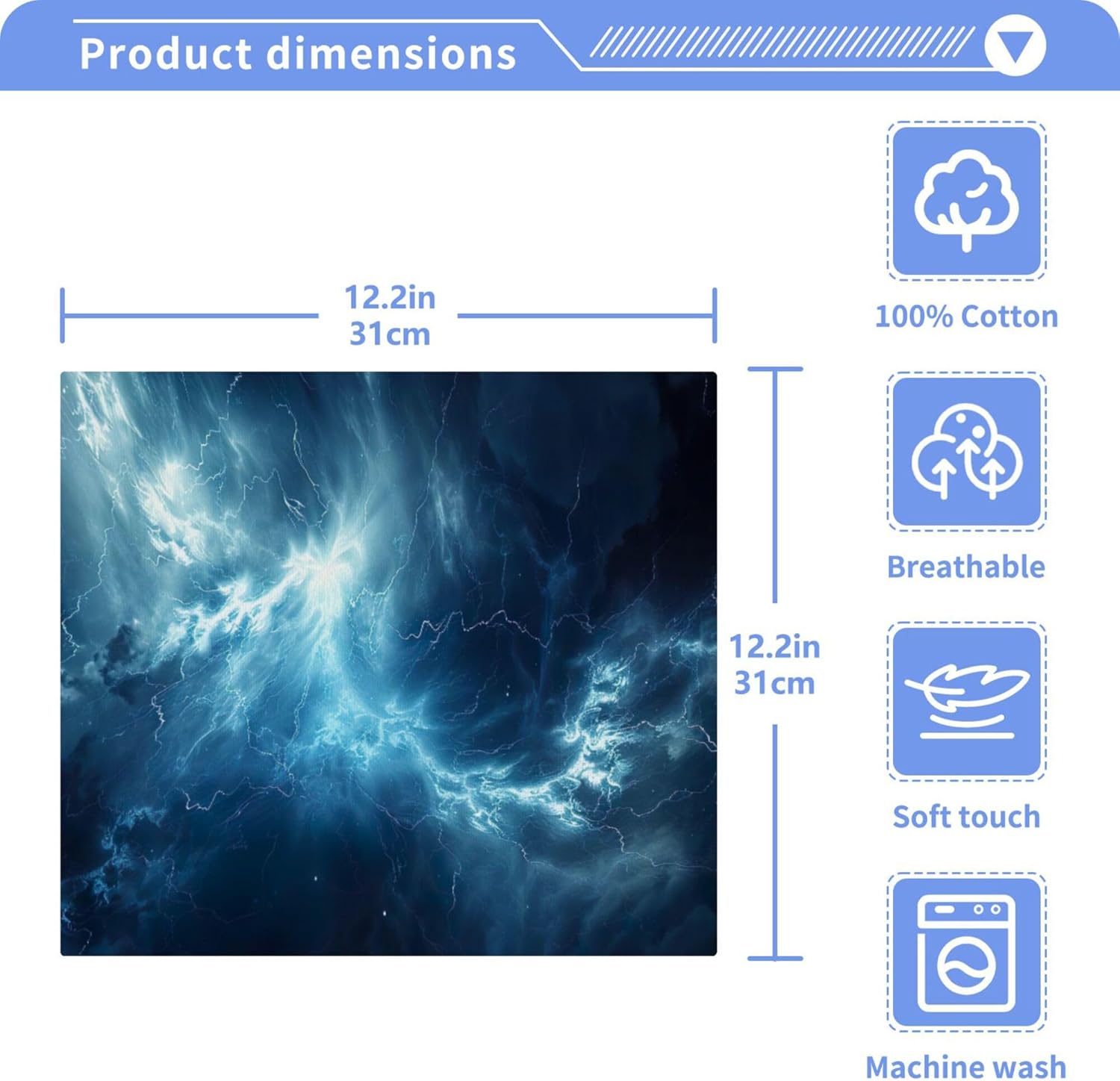 Fast-Drying Galaxy Washcloth Set - Multi-Purpose for Home Use