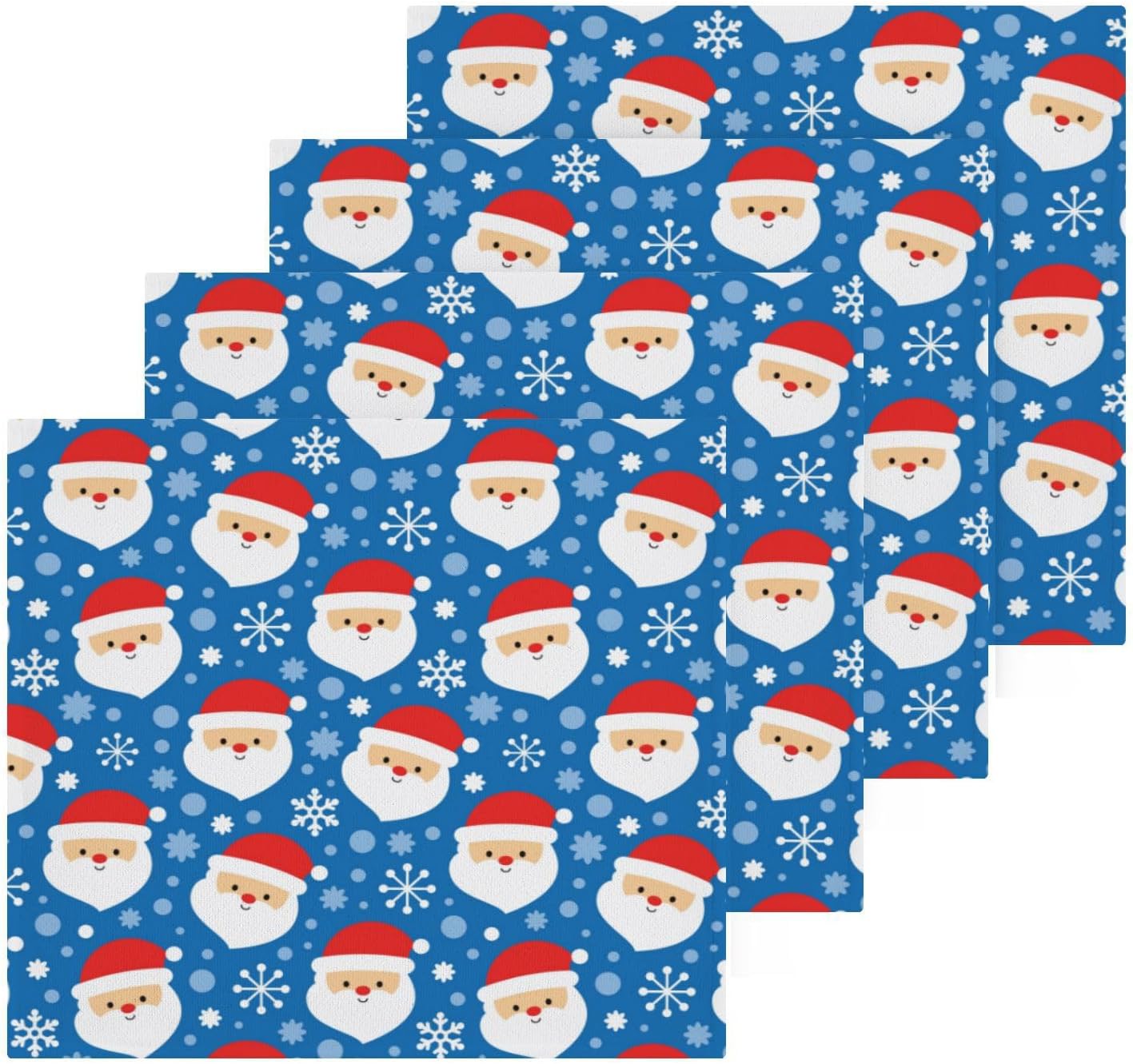 Christmas Santa Washcloth Set