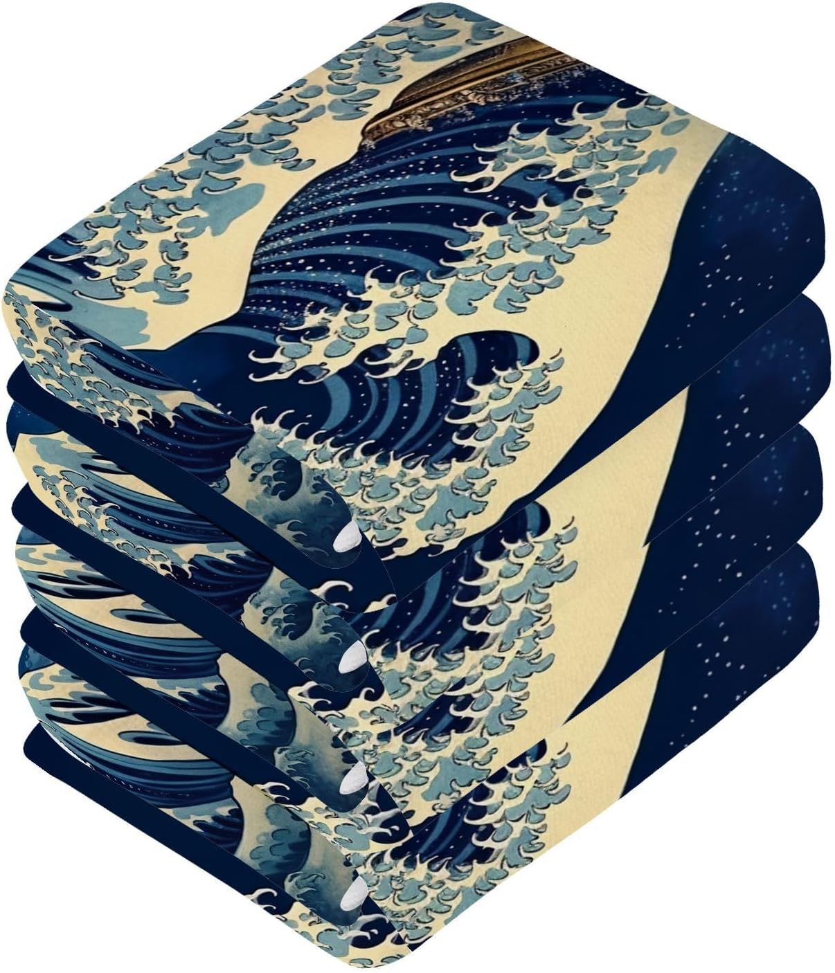 YETTASBIN Sea Waves Washcloths 2 Pack
