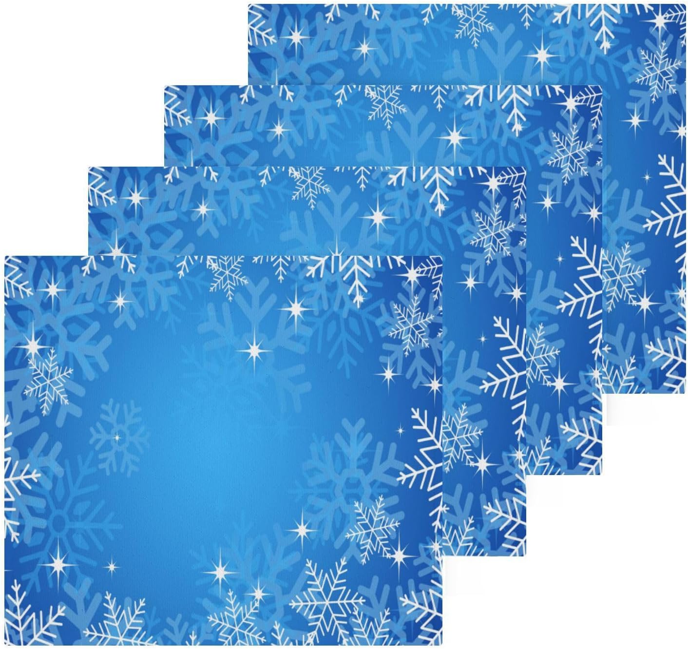 Perfect 1212 Washcloth Set with Snowflake Design