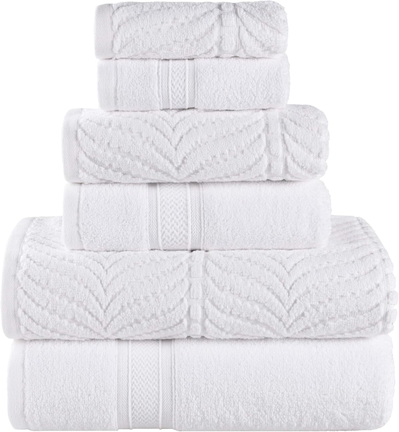 Premium Cotton Chevron Towels Set