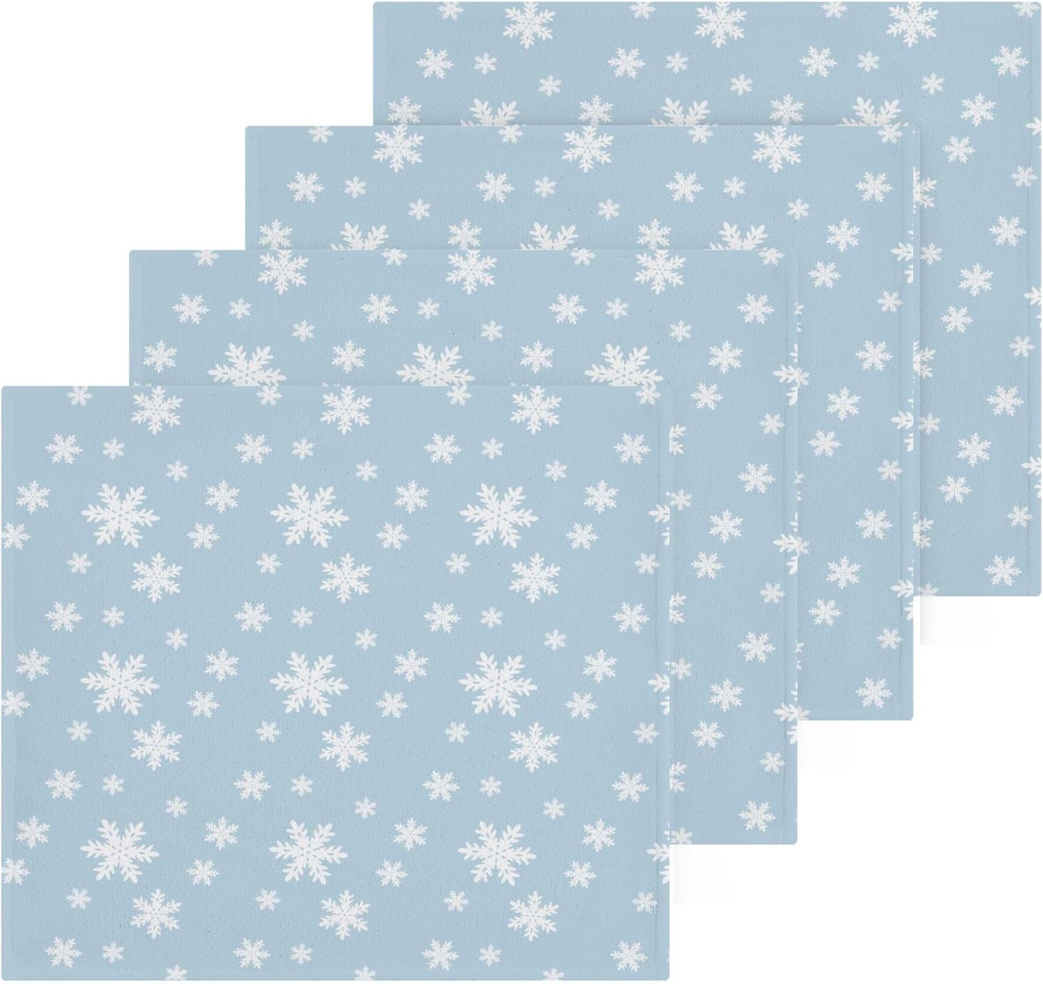 Xigua Christmas Snowflake Washcloth Set