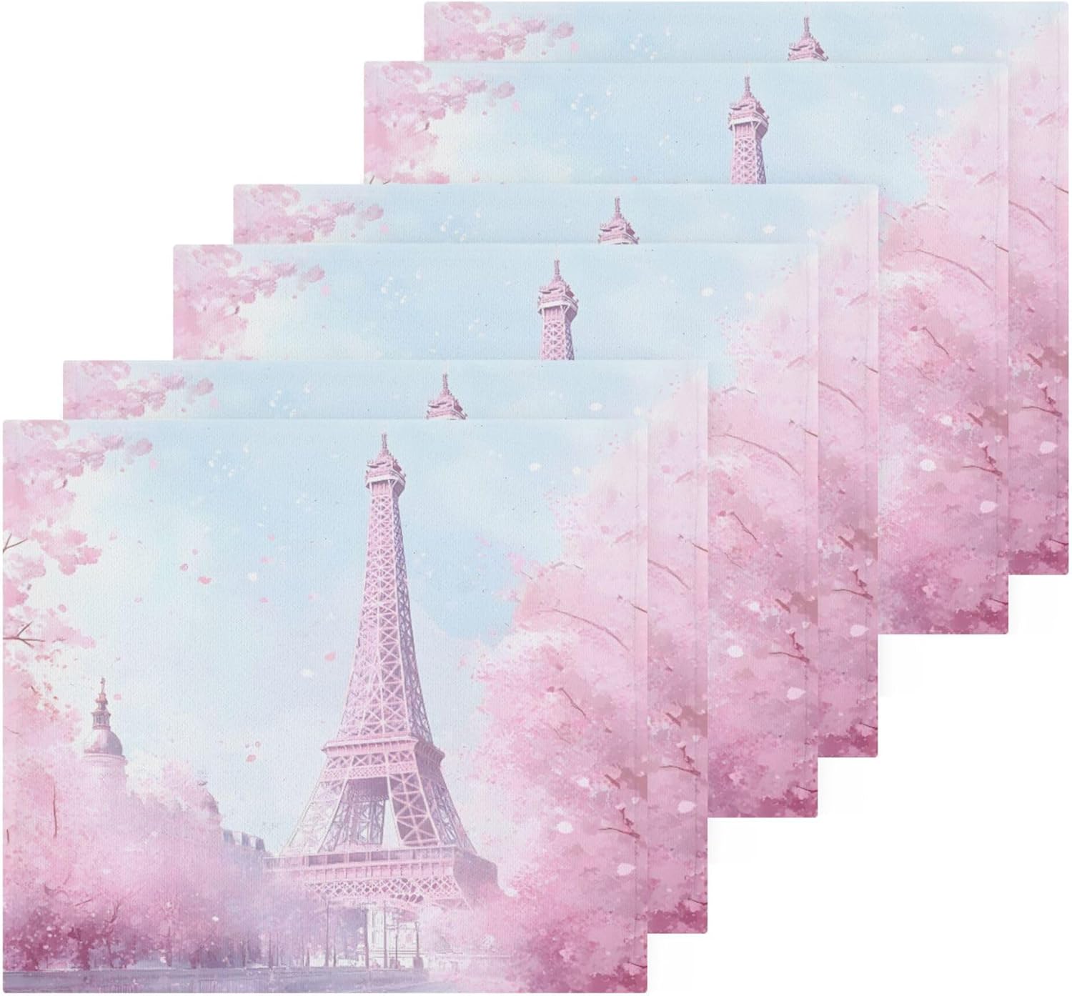 Eiffel Tower Washcloth Set - Fast Drying