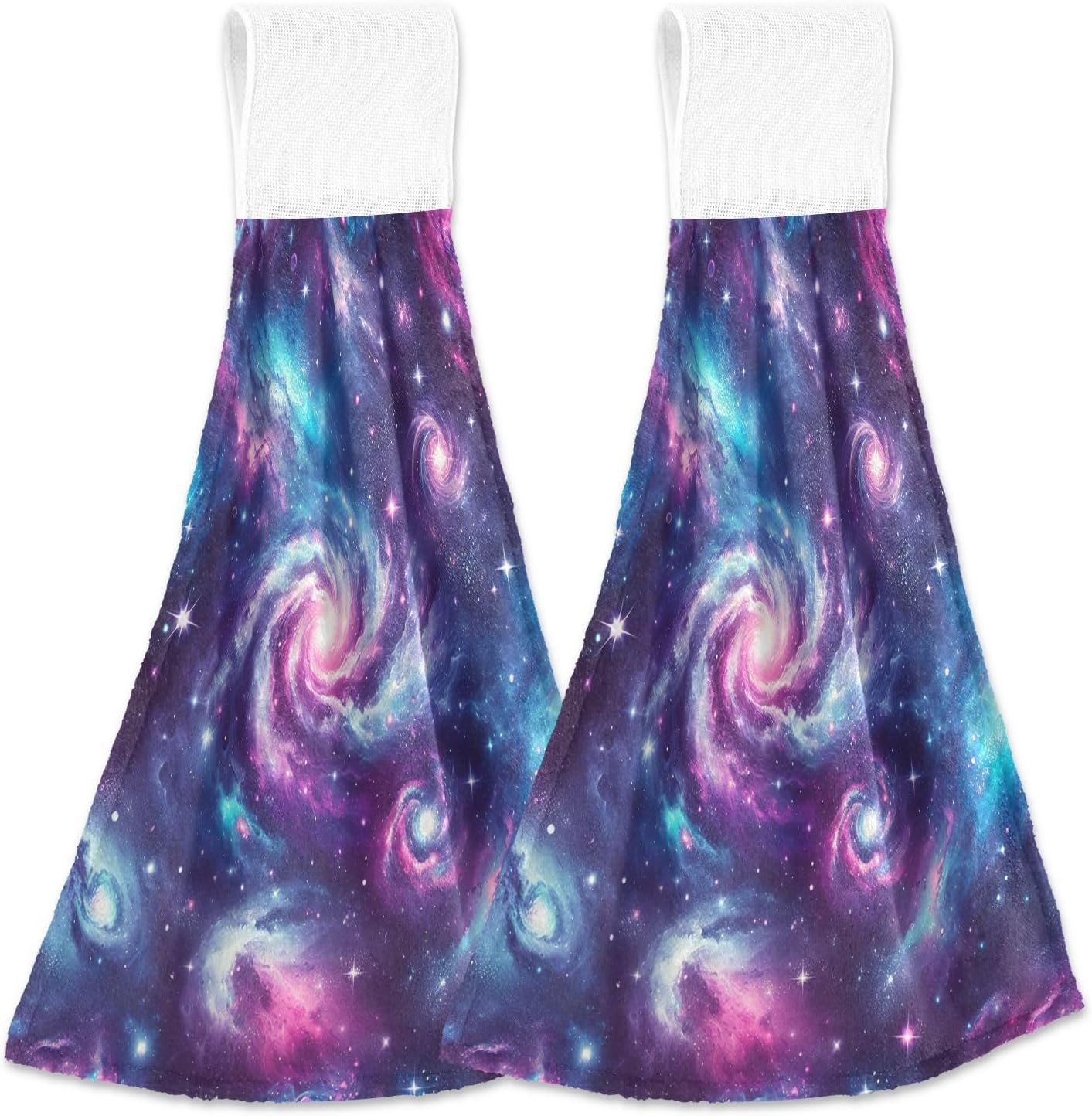 RPLIFE Galaxy Hanging Loop Hand Towel Set for Kids
