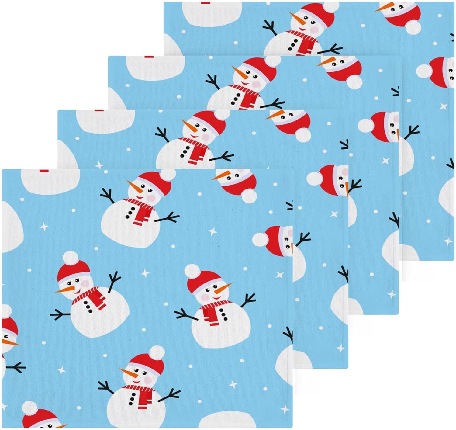 Xigua Christmas Snowman Washcloth Set