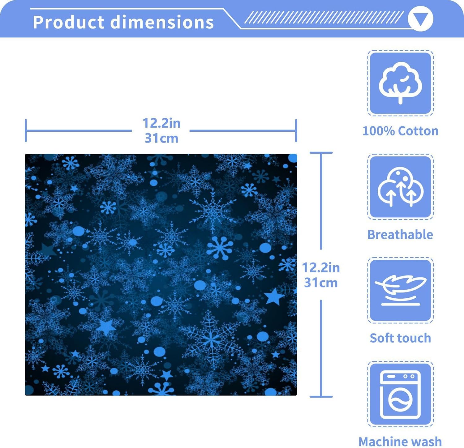 Christmas Snowflakes Washcloths unheard of