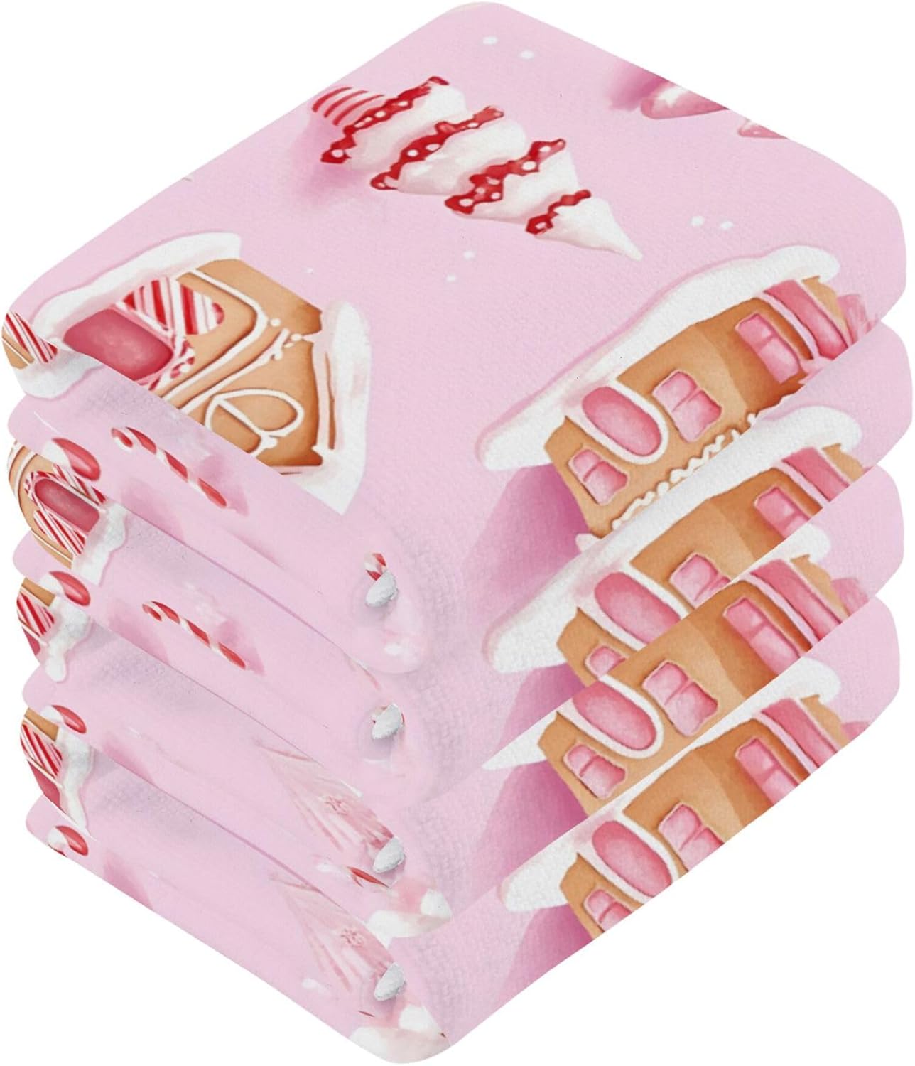 Joyful Christmas Washcloths - Fast-Drying-absorbent Multi-Purpose