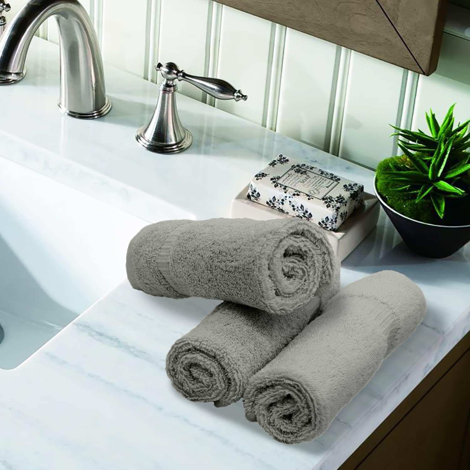 Luxury 100 Turkish Cotton Washcloths