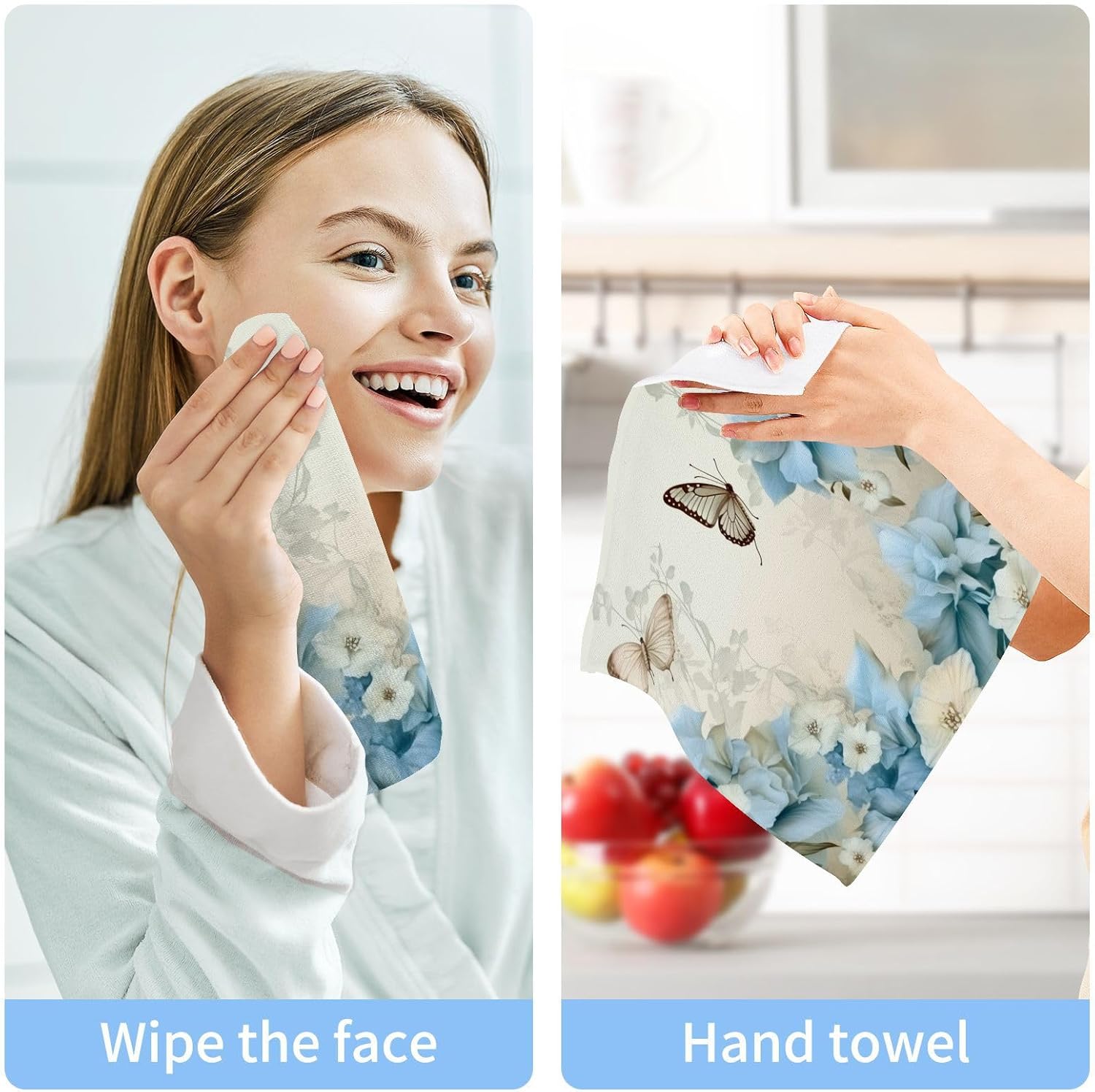 Butterfly Flower Washcloth - Soft for Babies