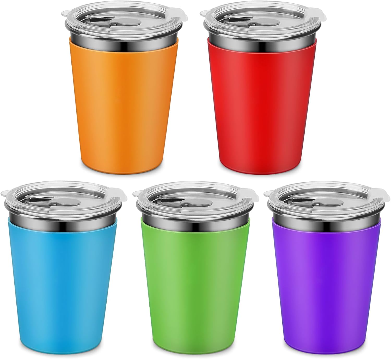 Sturdy 12oz Cup Set for Kids with Transferable Design